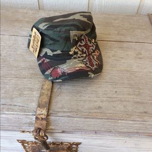 Leader Hat - Camo with Sequin Red Cross